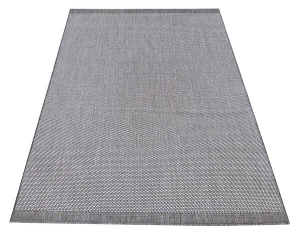 DY Sivý obojstranný tkaný koberec Zara 14 Rozmer: 80x150 cm