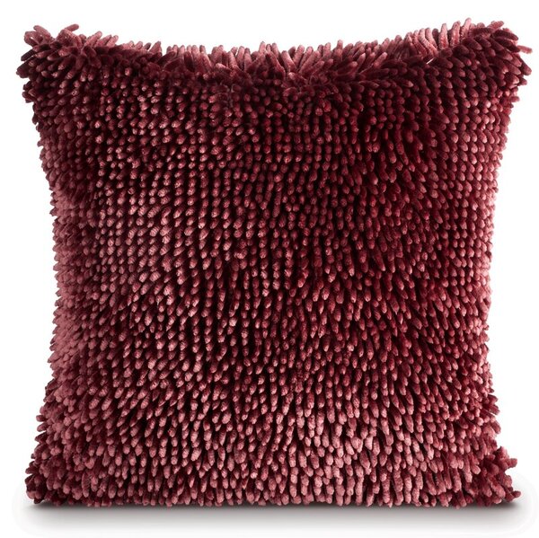 Dekorstudio Dekoračná obliečka na vankúš SHAGGY so strapcami 45x45cm - bordová