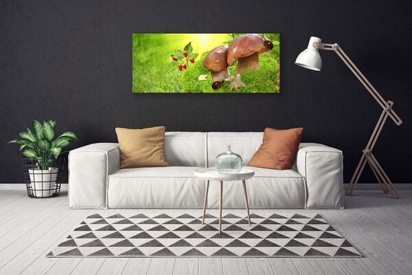Obraz na plátne Huby divoké jahody 125x50 cm