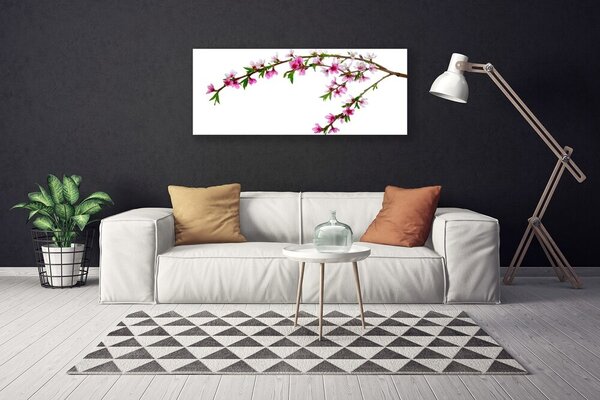 Obraz na plátne Vetva kvet príroda 125x50 cm