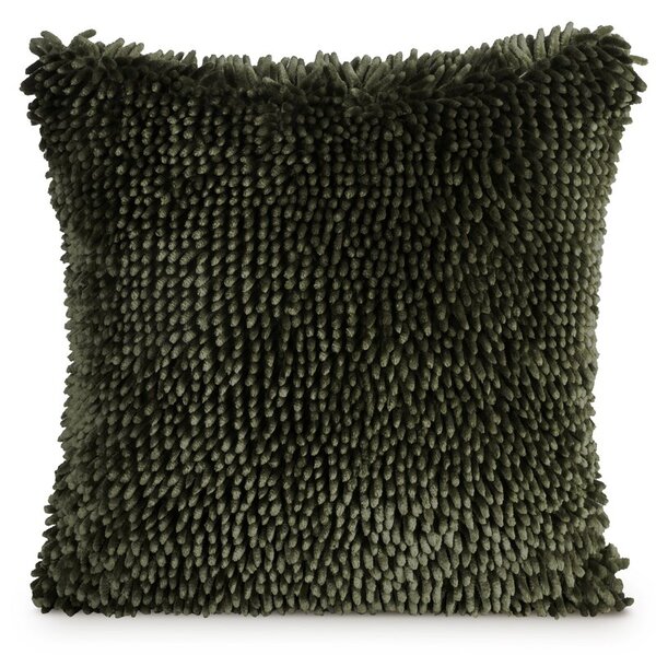 Dekorstudio Dekoračná obliečka na vankúš SHAGGY so strapcami 45x45cm - olivová
