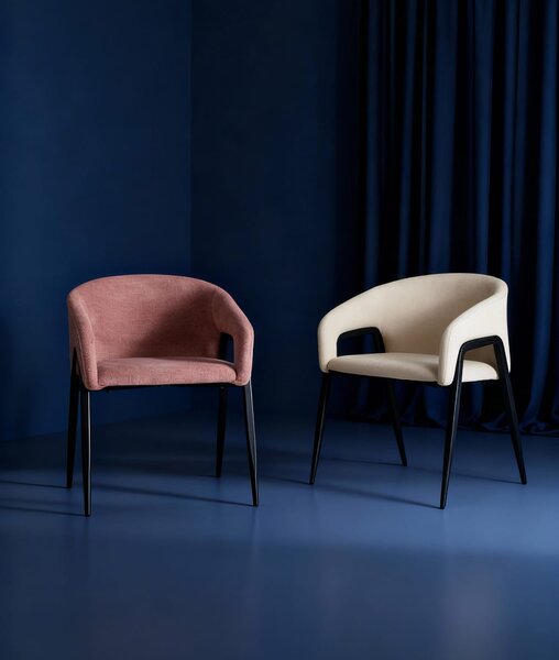 MUZZA Jedálenská stolička Nerama ružová