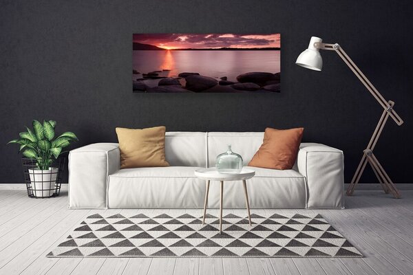 Obraz na plátne More kamene krajina 125x50 cm