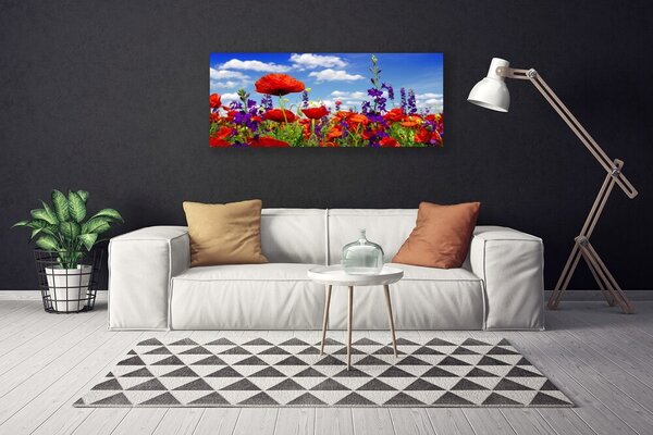 Obraz na plátne Tulipány rastlina 125x50 cm