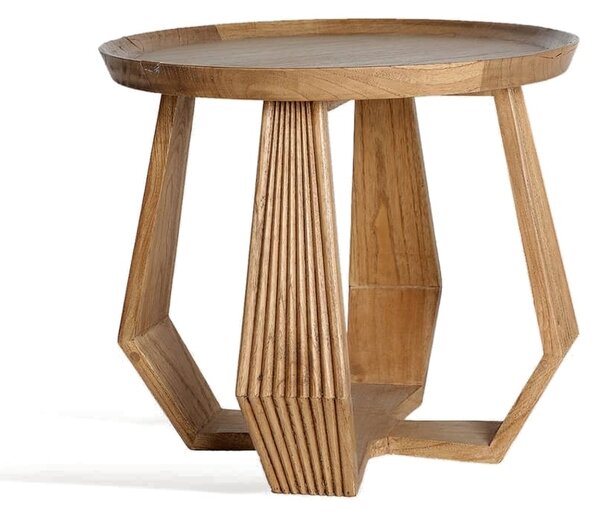 MUZZA Konferenčný stolík Burda ⌀ 55 cm hnedý