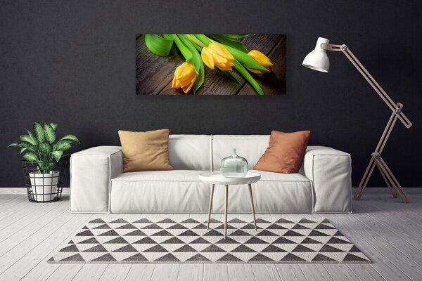 Obraz na plátne Tulipány kvety 125x50 cm