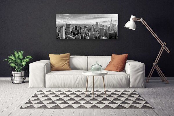 Obraz na plátne Mesto domy 125x50 cm