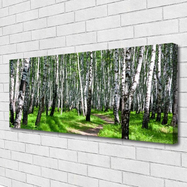 Obraz na plátne Stromy tráva príroda 125x50 cm