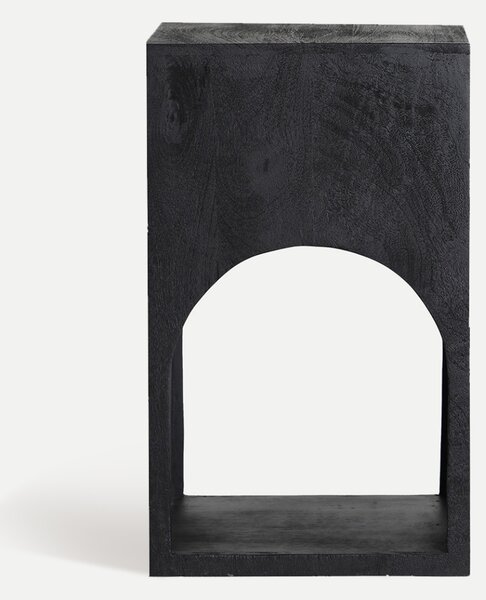MUZZA Odkladací stolík Kerele 30 cm čierny