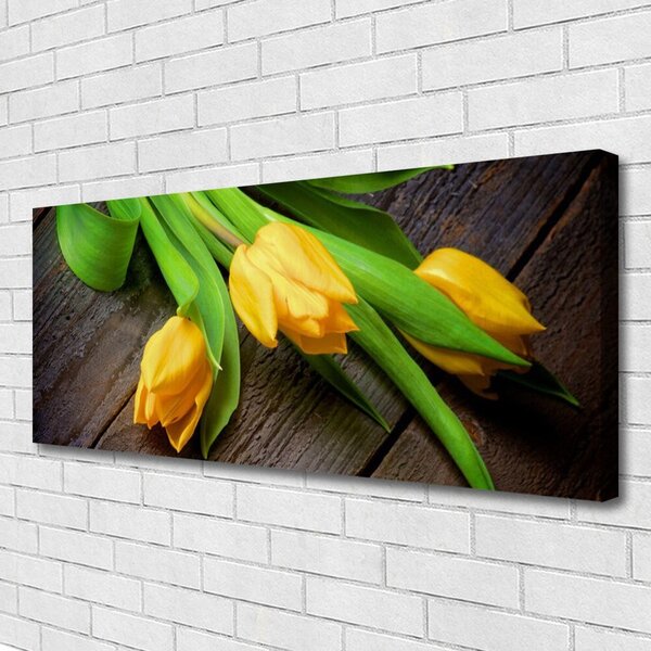 Obraz na plátne Tulipány kvety 125x50 cm