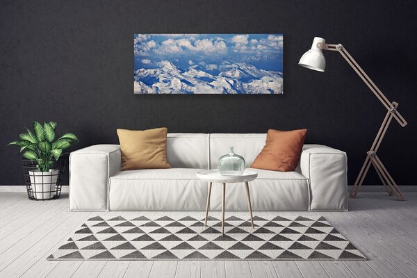 Obraz na plátne Hora mraky príroda 125x50 cm