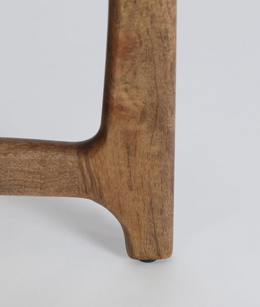 MUZZA Odkladací stolík Laxa ⌀ 55 cm biely