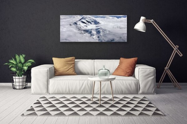 Obraz na plátne Hora hmla krajina 125x50 cm