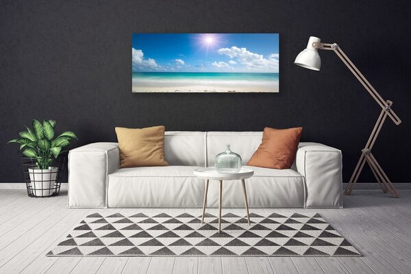 Obraz na plátne More pláž slnko krajina 125x50 cm
