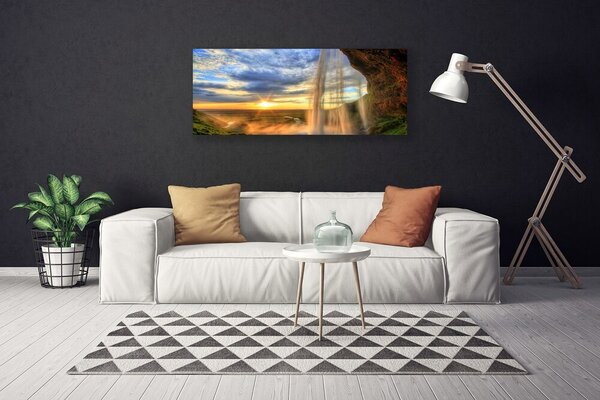 Obraz na plátne Vodopád príroda 125x50 cm