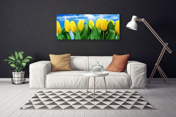 Obraz na plátne Tulipány kvety 125x50 cm