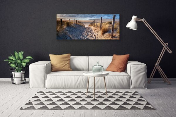 Obraz na plátne Chodník more príroda 125x50 cm