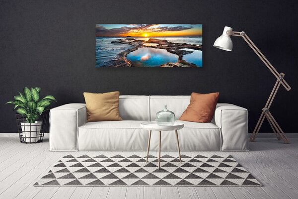 Obraz na plátne More slnko krajina 125x50 cm