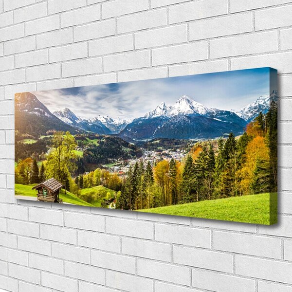 Obraz na plátne Sklenená alpy príroda 125x50 cm