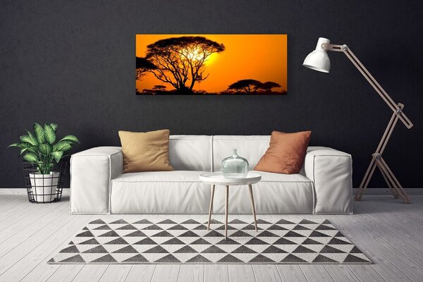 Obraz na plátne Strom slnko príroda 125x50 cm