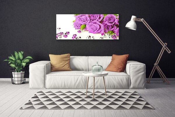 Obraz na plátne Ruže kvety 125x50 cm