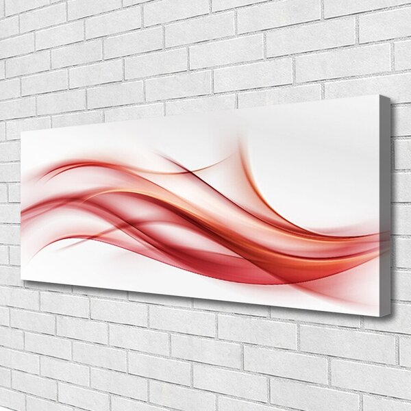 Obraz Canvas Červená abstrakcia umenie 125x50 cm