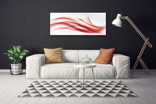 Obraz Canvas Červená abstrakcia umenie 125x50 cm