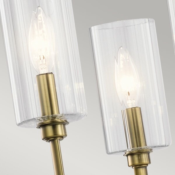 Quintiesse QN-KIMROSE6-BNB - Luster na tyči KIMROSE 6xE14/40W/230V zlatý