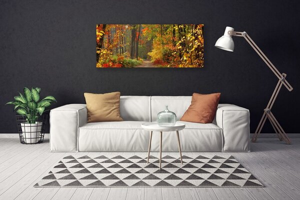 Obraz Canvas Les príroda jeseň 125x50 cm