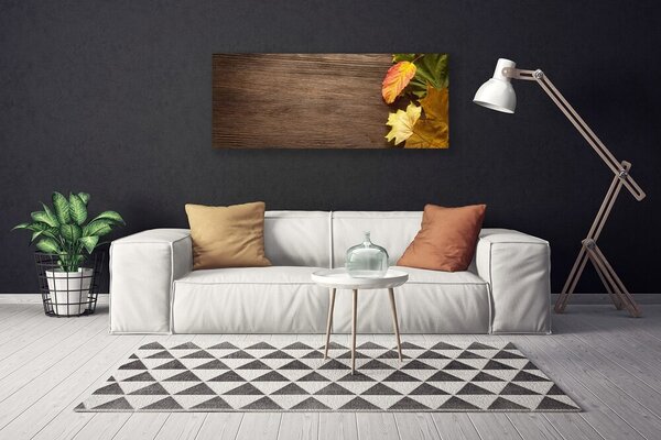 Obraz Canvas Listy kvety príroda 125x50 cm