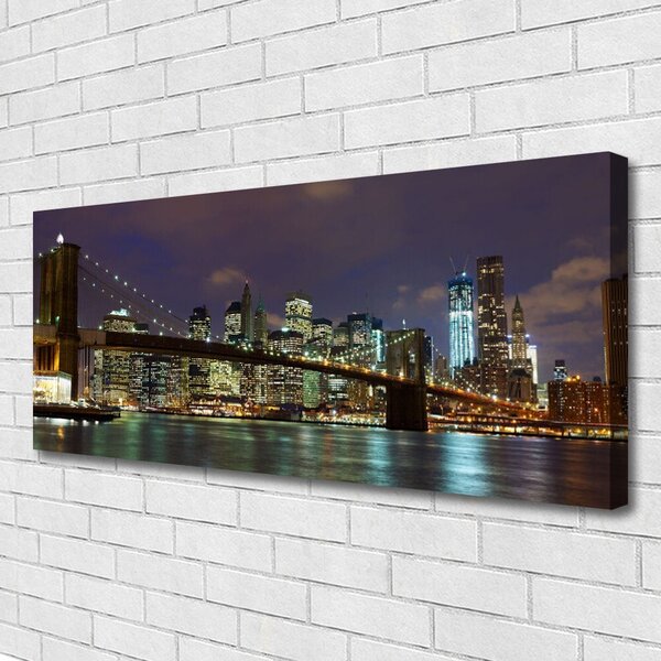 Obraz Canvas Most architektúra mesto 125x50 cm
