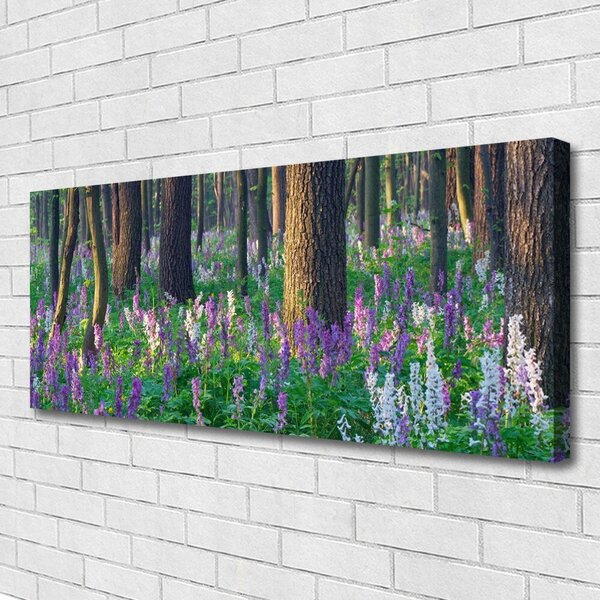 Obraz na plátne Les kvety príroda 125x50 cm