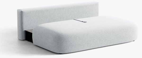 MUZZA Rozkladacia pohovka Spencer 205 cm chenille svetlošedá