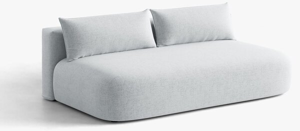 MUZZA Rozkladacia pohovka Spencer 205 cm chenille svetlošedá