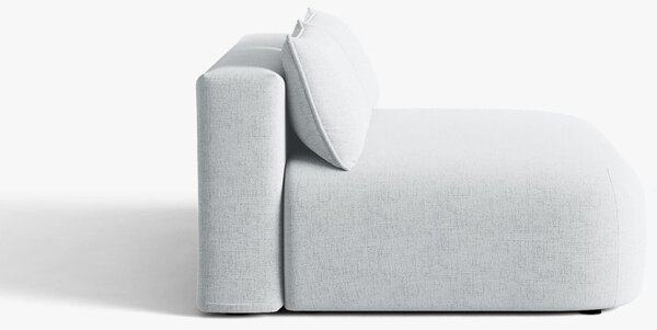 MUZZA Rozkladacia pohovka Spencer 205 cm chenille svetlošedá