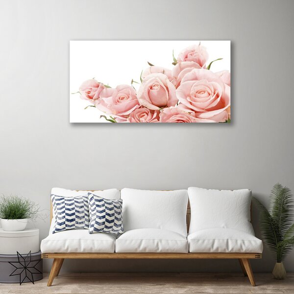 Obraz na plátne Ruže kvety rastlina 125x50 cm