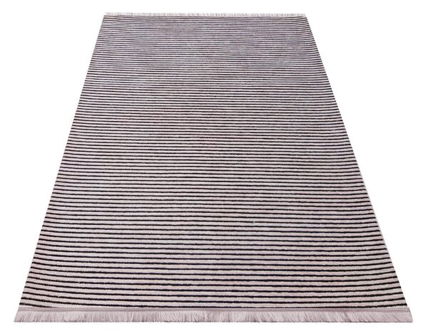 DY Ružový pruhovaný koberec Diamond 01 Rozmer: 160x230 cm
