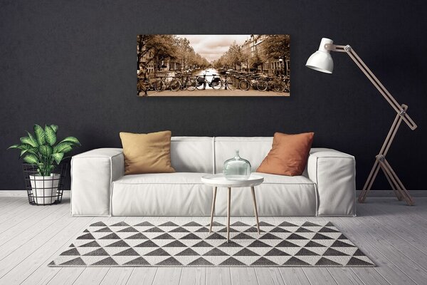 Obraz na plátne Rieka kolo stromy príroda 125x50 cm
