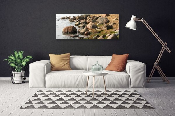 Obraz na plátne Kamene more príroda 125x50 cm