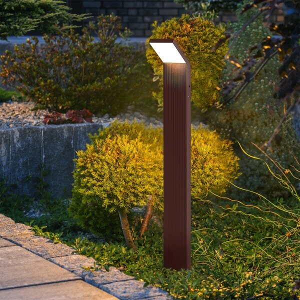 Brilagi - LED vonkajšie svietidlo RIANO LED/8W/230V hnedé IP65 80 cm