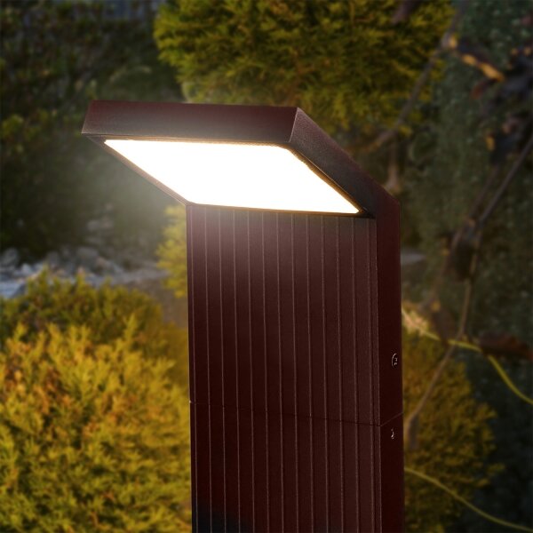 Brilagi - LED vonkajšie svietidlo RIANO LED/8W/230V hnedé IP65 80 cm