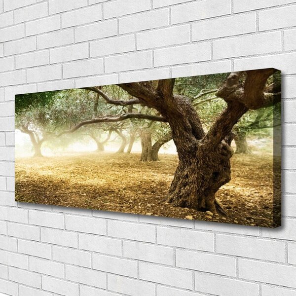 Obraz na plátne Strom tráva príroda 125x50 cm