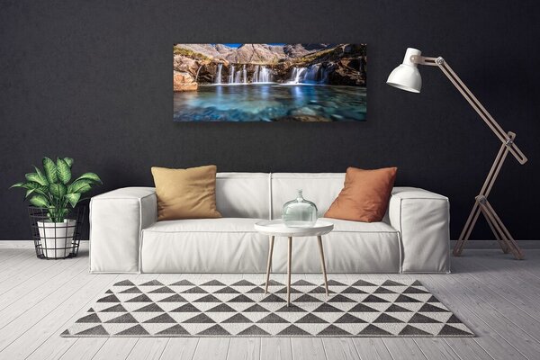 Obraz na plátne Vodopád príroda 125x50 cm