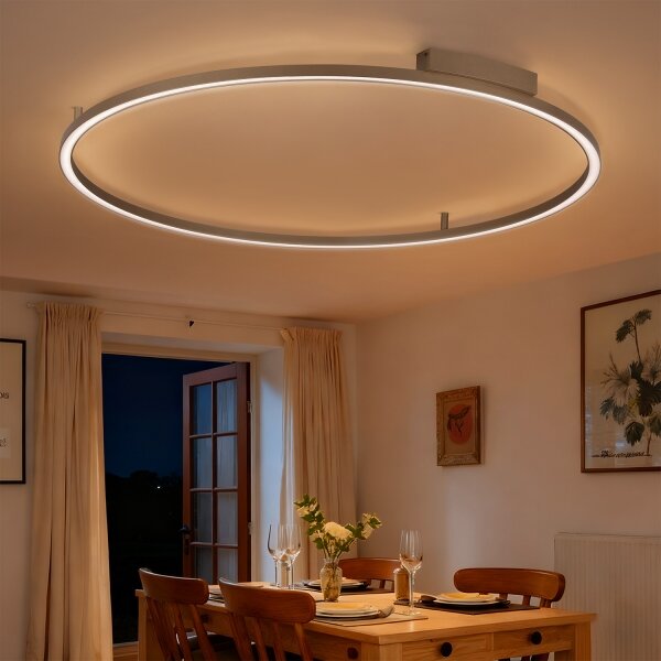 Brilagi - LED stmievateľné svietidlo PORTOFINO LED/85W/230V pr. 120 cm béžové + s diaľkovým ovládačom