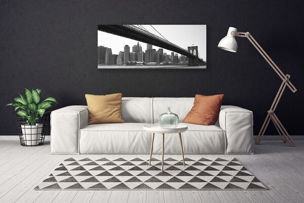 Obraz na plátne Most mesto architektúra 125x50 cm