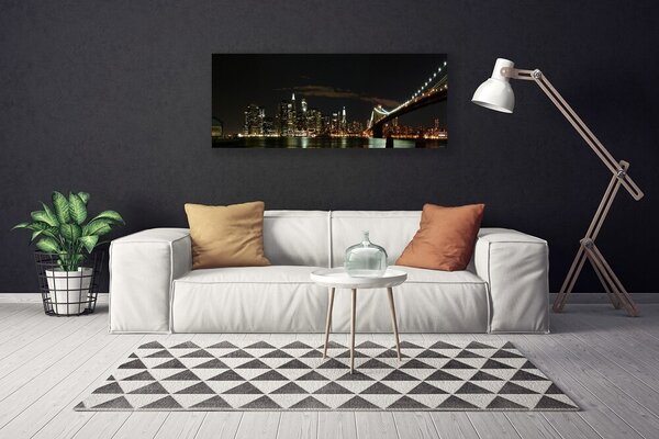 Obraz na plátne Most mesto architektúra 125x50 cm