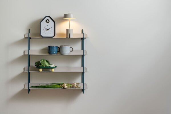 MUZZA Stolná LED lampa Melada sivá