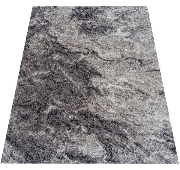 DY Sivý moderný koberec s mramorovým vzorom Panamero 19 Rozmer: 60x100 cm
