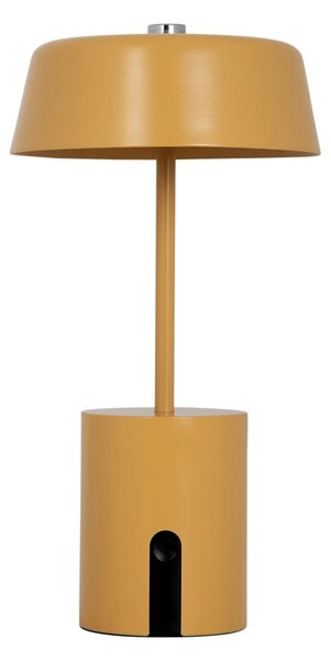 MUZZA Stolná LED lampa Melada žltá