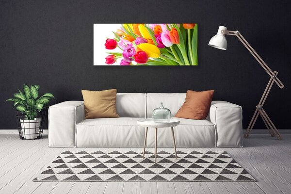 Obraz Canvas Tulipány kvety rastlina 125x50 cm